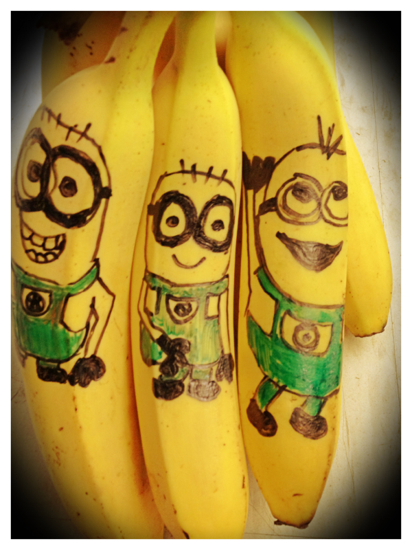 despicable me 2 minions banana drawing